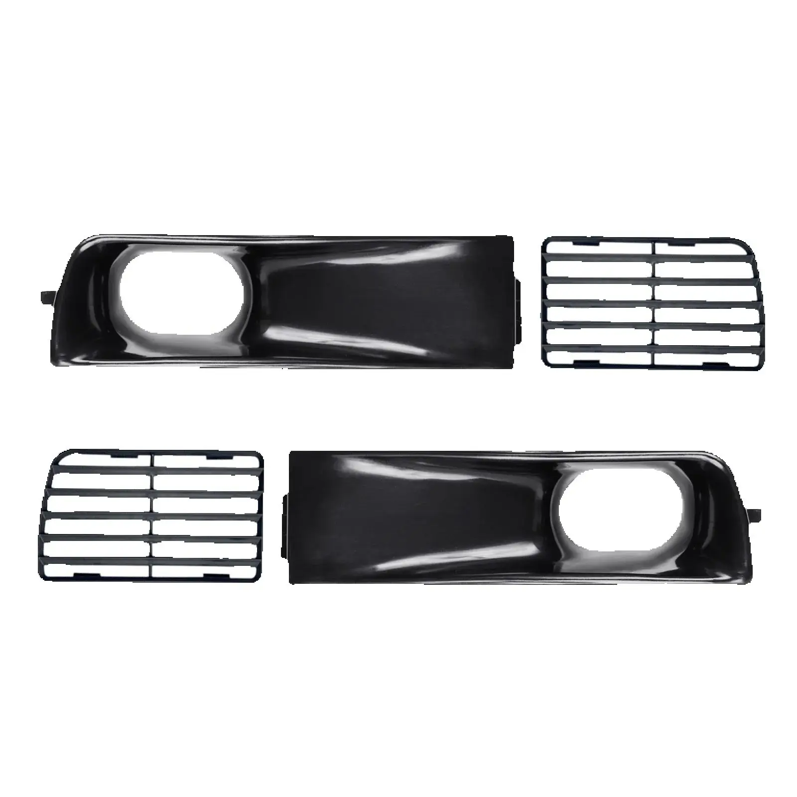 

4 Pc High Performance Indicator Grille Upper Air Intake Front Bumper For VW MK3 Golf Jetta Vento - Fit both EURO / US bumper
