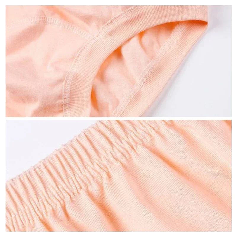 Xgnvpy Cotton Middle-aged and Elderly Underwear High Waist Large Size Women's Briefs Granny Loose Briefs Comfortable Underwear image 6