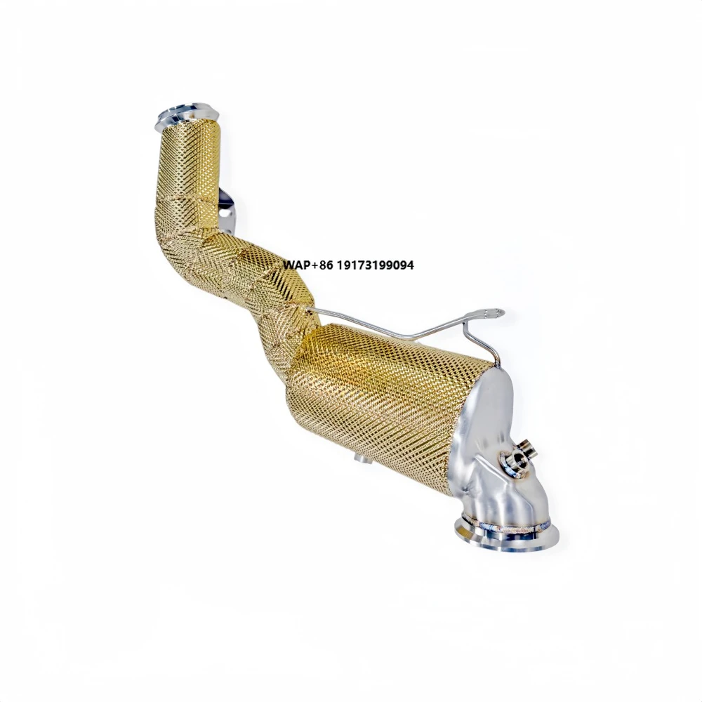 

Gold Insulated Downspout Head for C43 GLC43 2.0T W206 2023-2024 Stainless Car Exhaust Pipes Catalytic Converter