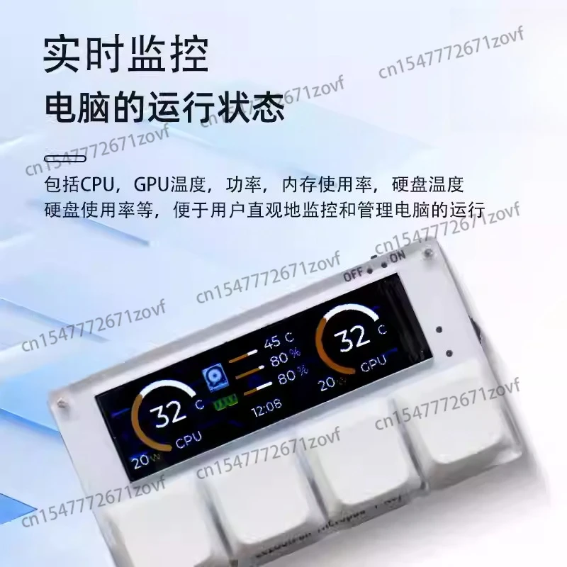 Micropad 4 Key - Wireless Programmable Macro Keypad with Color Display,  Hotkeys, Game Anti-Cheat Support