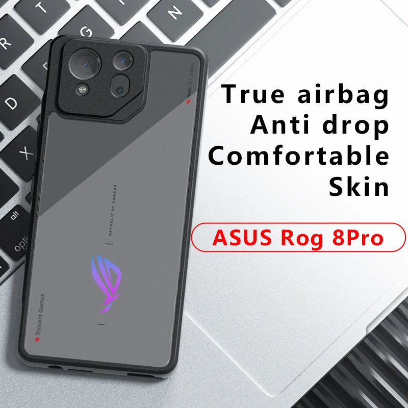 For Asus ROG Phone 8 TPU Border Case Cover 3D Intergrated Button Case Asus ROG Phone 8 Pro Anti Drop Airbags Covers ROG Phone 7