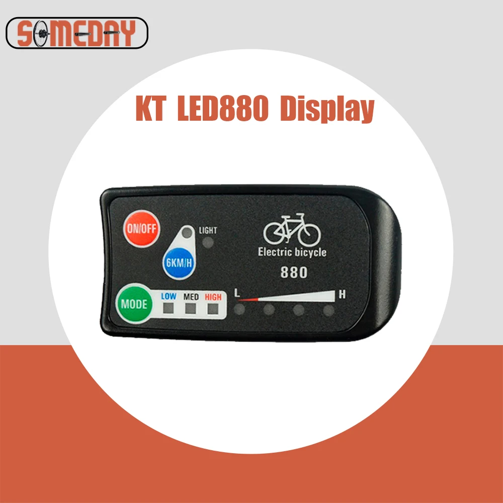 

Electric Bike Display 36V 48V KT LED880 Ebike Computer Display for KT Controller Bike Control Panel Electric Bicycle Accessories