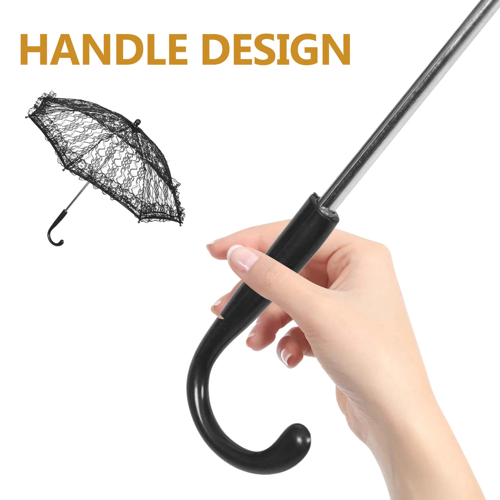 

Wedding Lace Umbrella Floral Parasol Bridal Photo Prop Lightweight Compact Decorative Umbrella for Bride Umbrellas for Tea Party