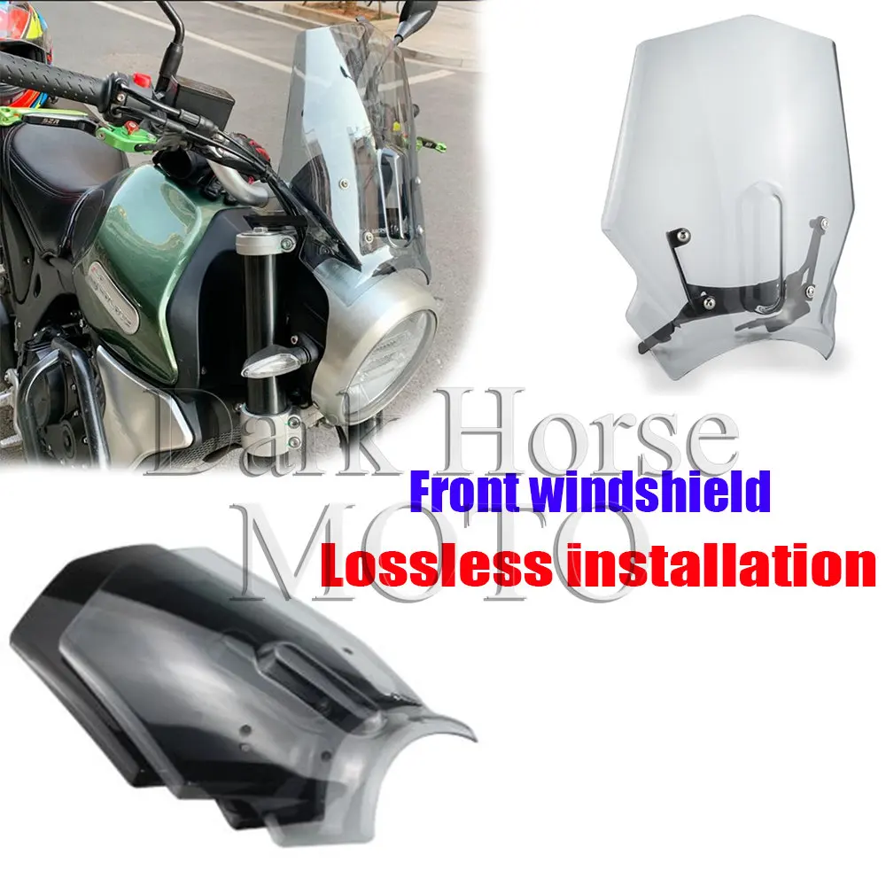 

Motorcycle Modification Front Windshield Modification Retro Windshield FOR Macbor Eight Mile 500