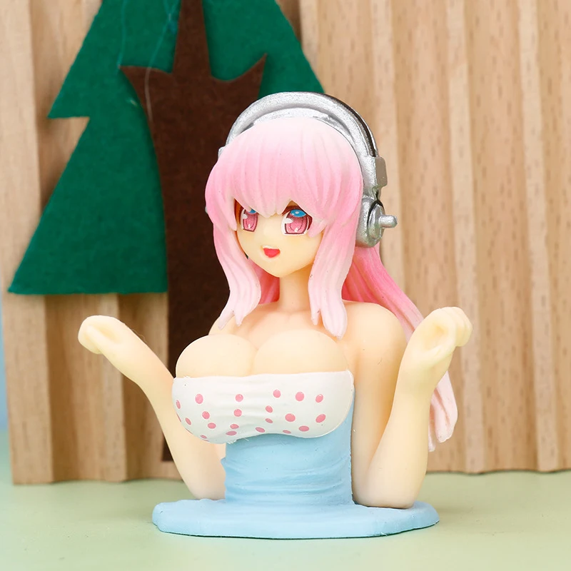 Shaking Chest Girls Car Dashboard Decorations Sexy Cute Dolls Plump Shape Car Interior Accessories Motorcycle Bike Decor view 2
