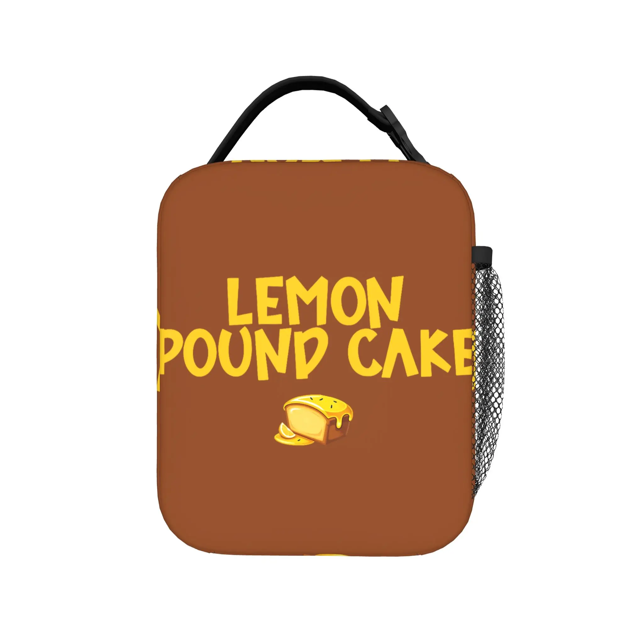 

Сумка для обеда Lemon Pound Cake, офисная сумка для обеда для взрослых, термосумка с забавным рисунком, водонепроницаемая портативная сумка-холодильник