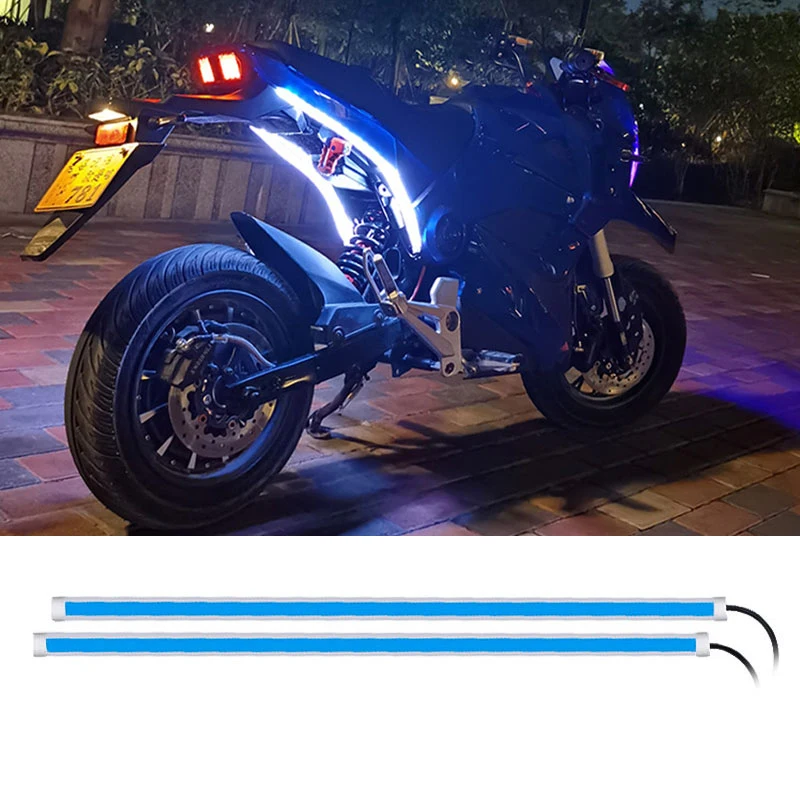 

Motorcycle Daytime Running Light Led Light Strip Flowing Flexible LED DRL Dual Color Motorcycle Tail Light Turn Signal Lights