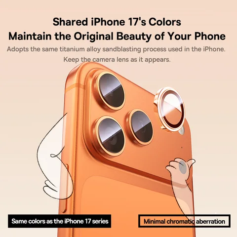 Защитные пленки для линз Baseus для iPhone 17 Pro Max 17 Air 17 Pro, антибликовая прозрачная пленка для линз из закаленного стекла с защитой от отражений