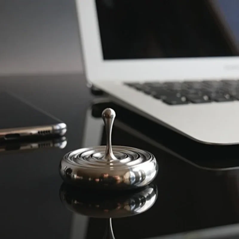 MEZMOTOP Wassertropfen Kreiselspitze Schreibtisch Gadgets Rotierende Hand Fidget Spinner EDC Metall Stressabbau Spielzeug Antistress