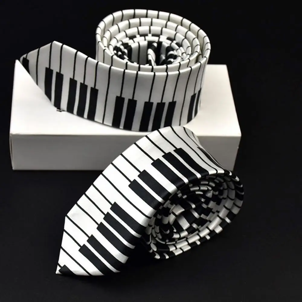 

Slim Piano Keyboard Men Music Tie Tie Necktie Casual