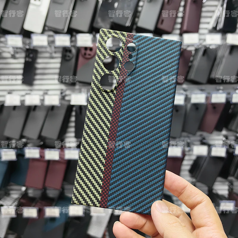 

ZXKE True Phone Case For Samsung Galaxy S24Ultra Cover Light Thin High-strength Aramid Fiber Material Protective Shell
