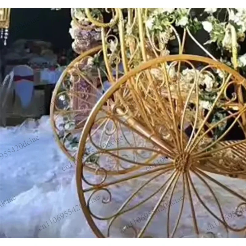 Pumpkin cart for sale, large white wedding decoration