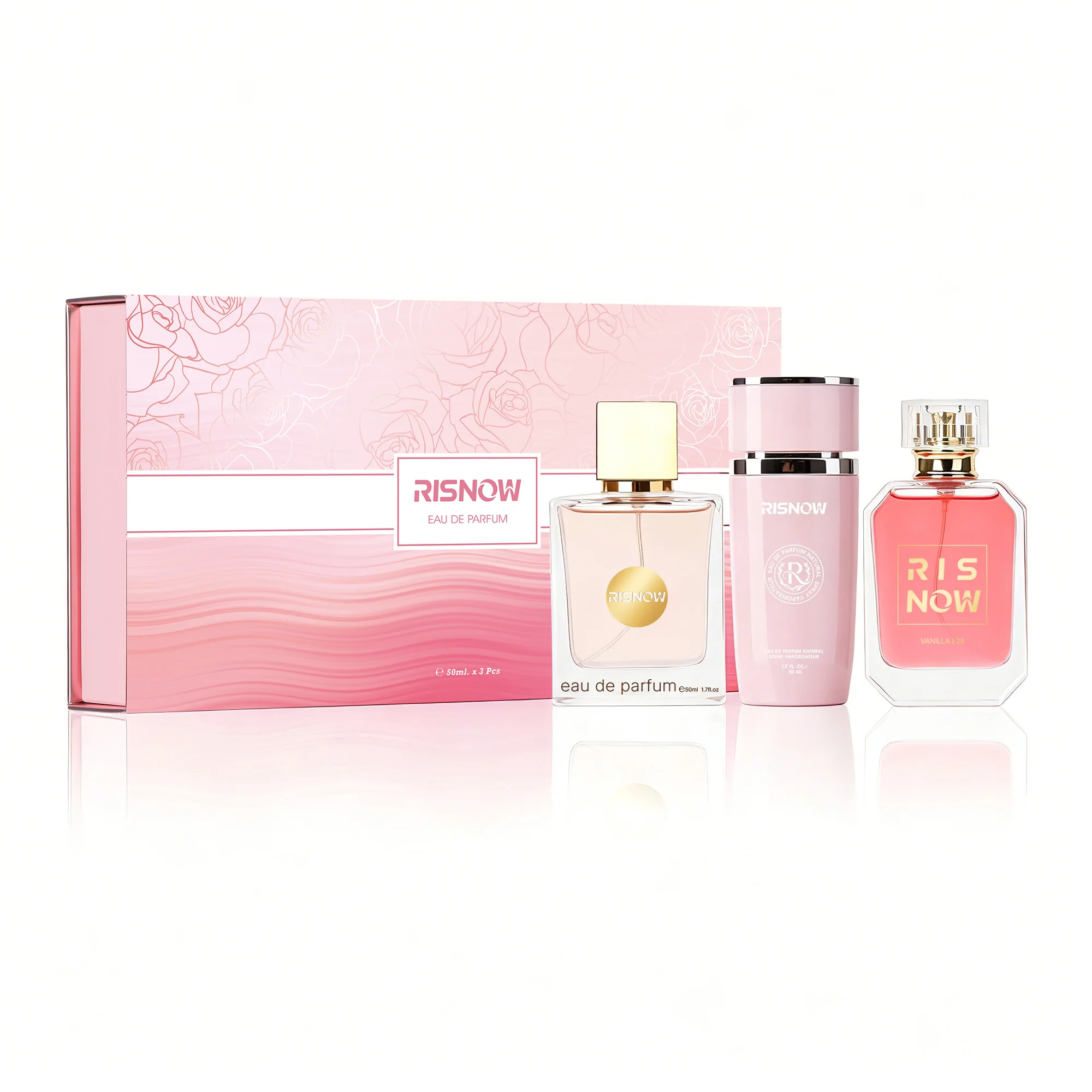 Juego de 3 perfumes con aroma floral para mujeres y hombres, fragancia duradera con feromonas, perfecto para amantes, mejores amigos, jefes, cumpleaños, Acción de Gracias, regalos de Navidad. Ideal para negocios/traslados, citas/encuentros, viajes/viajes de negocios, coche/armario.