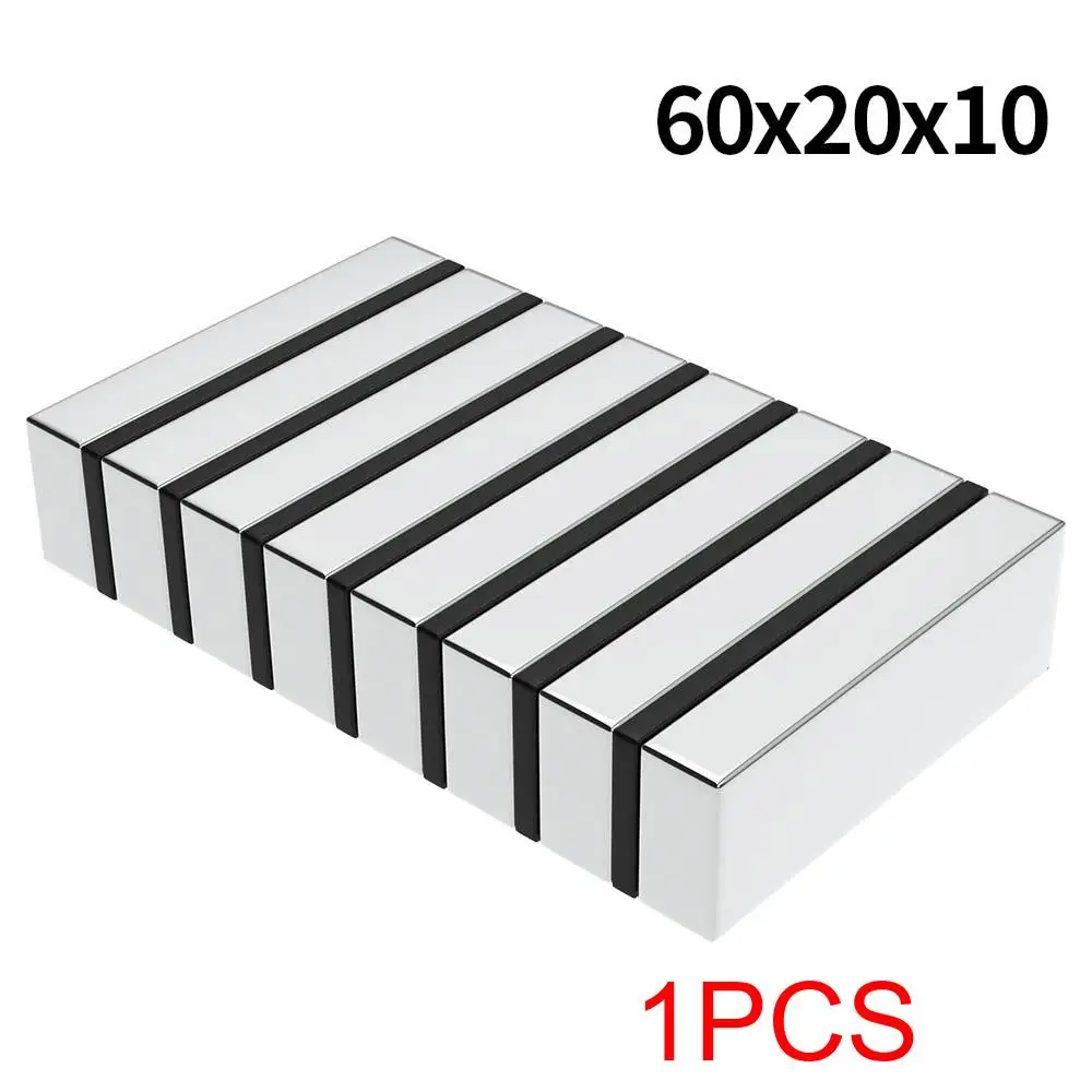 Supersterke Neodymium magneet N35 NdfeB Permanente magnetische imanes Blok Krachtige magneten Koelkast 60x10x3 60x10x5mm