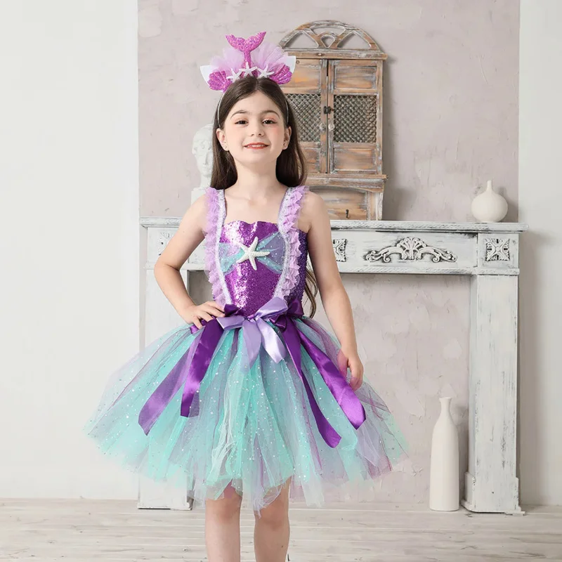 Angel Girls Costume Kids Birthday Halloween Princess dress Wing Children Summer Party Clothes Tutu 3-10T Cosplay