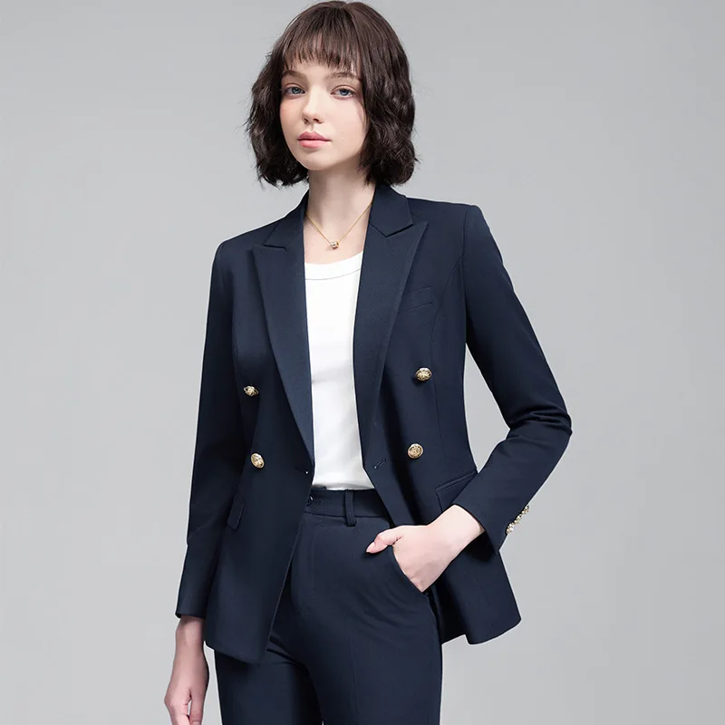 Professional Suit for Women, Autumn and Winter New Style, College Student Interview Formal Wear, High-End Manager Commuting Blaz
