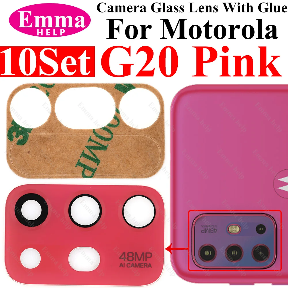 10 teile/los Schwarz Hinten Kamera Glas für Motorola G04 G14 G24 G34 G54 G84 G32 G42 G52 G62 G13 G53 G23 G73 rand 20 30 Pro + Kleber – Detail 6