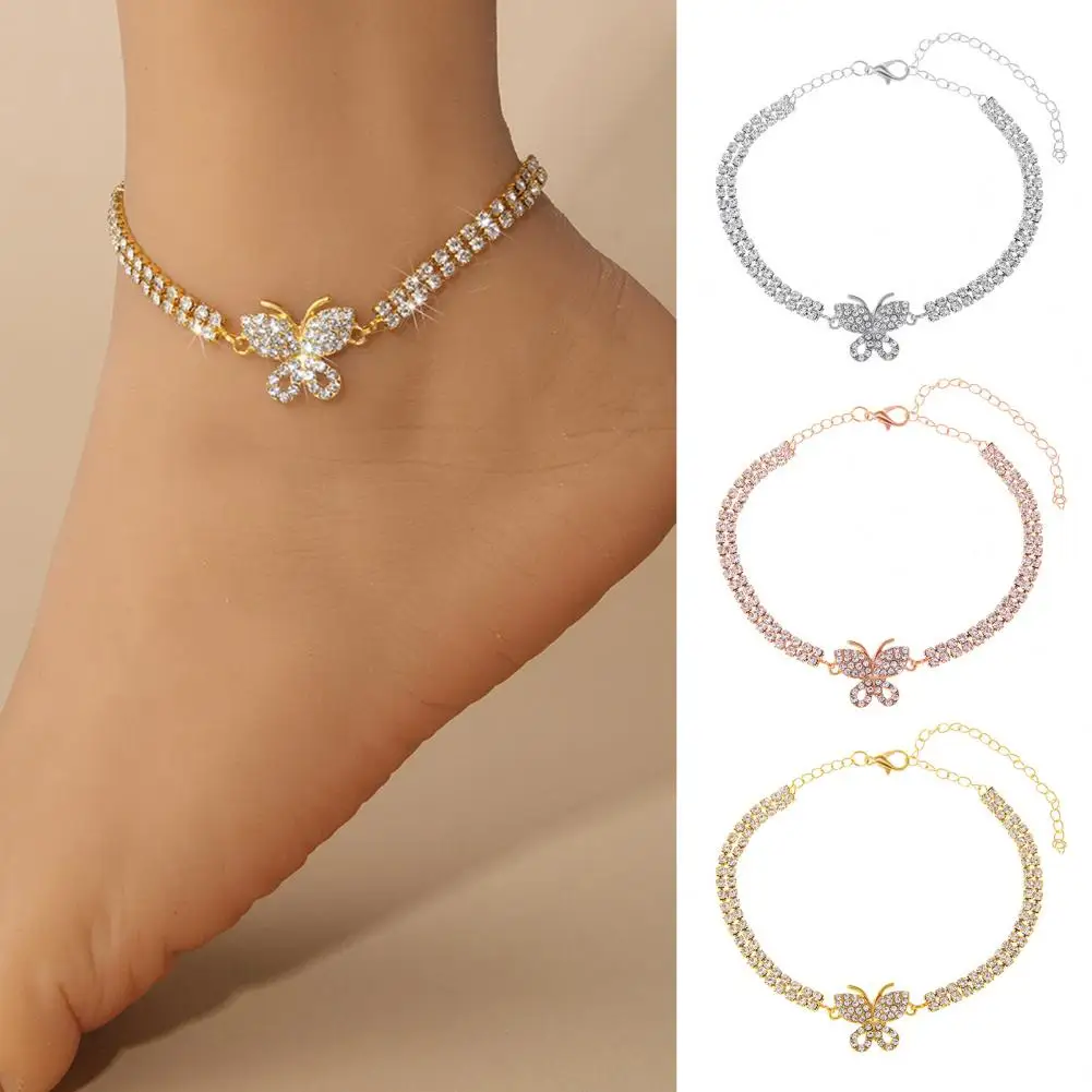 Женский-ножной-браслет-двухслойный-браслет-со-стразами-и-бабочкой-декор-на-щиколотке-ювелирные-изделия-для-вечеринки-пляжа-повседневная-цепочка-на-щиколотке-подарок-на-годовщину-день-рождения