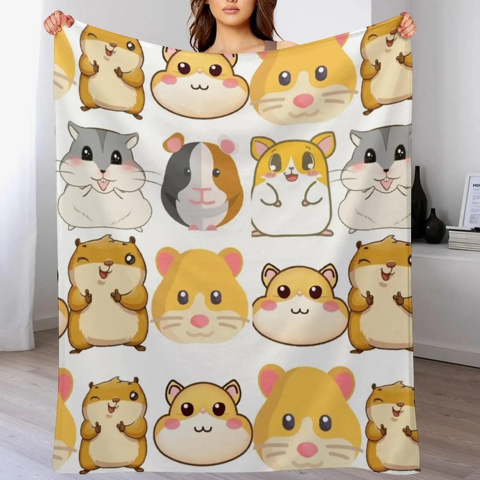 New hamster Throw Blanket Soft Plush Blanket as Housewarming Gift