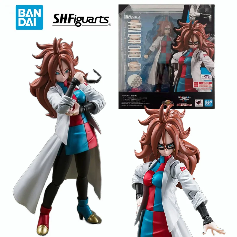 

Bandai S.H.Figuarts Android 21 Lab Coat Dragon Ball 16Cm Original Action Figure Model Toy Birthday Gift Collection