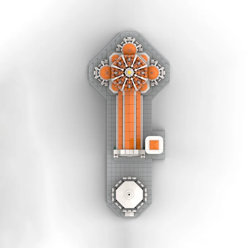 中世の城モデル Moc 組み立てブロック 教会文化モデル テクノロジー モジュール式ブロック ギフト 街並みおもちゃ DIY組み立て