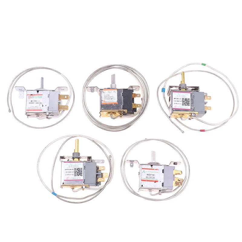 WPF22-L 2/3Pin buzdolabı termostat ev Metal sıcaklık kontrol cihazı aksesuarları