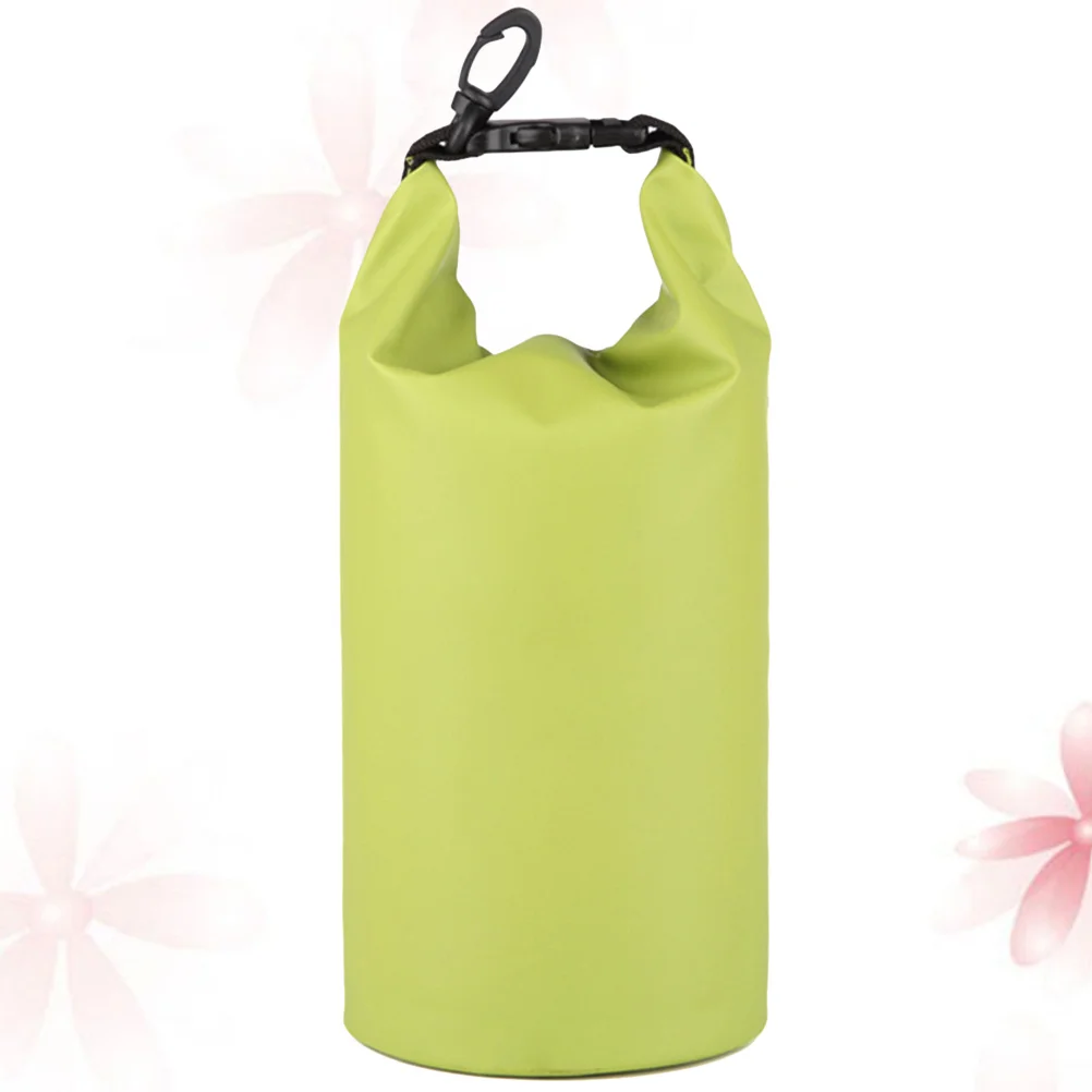 

Waterproof Bag 1.5L Light Green Large Capacity Elastic Secure Buckle for Swimming Floating Kayaking Canoeing Biking Hiking