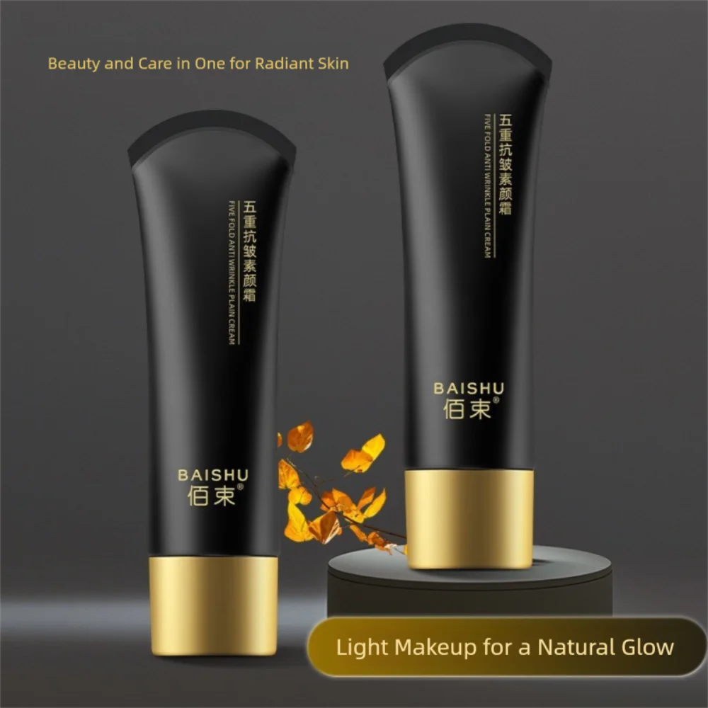 Anti-Wrinkle Lazy Face Cream Full Coverage Brighten Isolation Cream Long Lasting Moisturizing Liquid Foundation Makeup Base