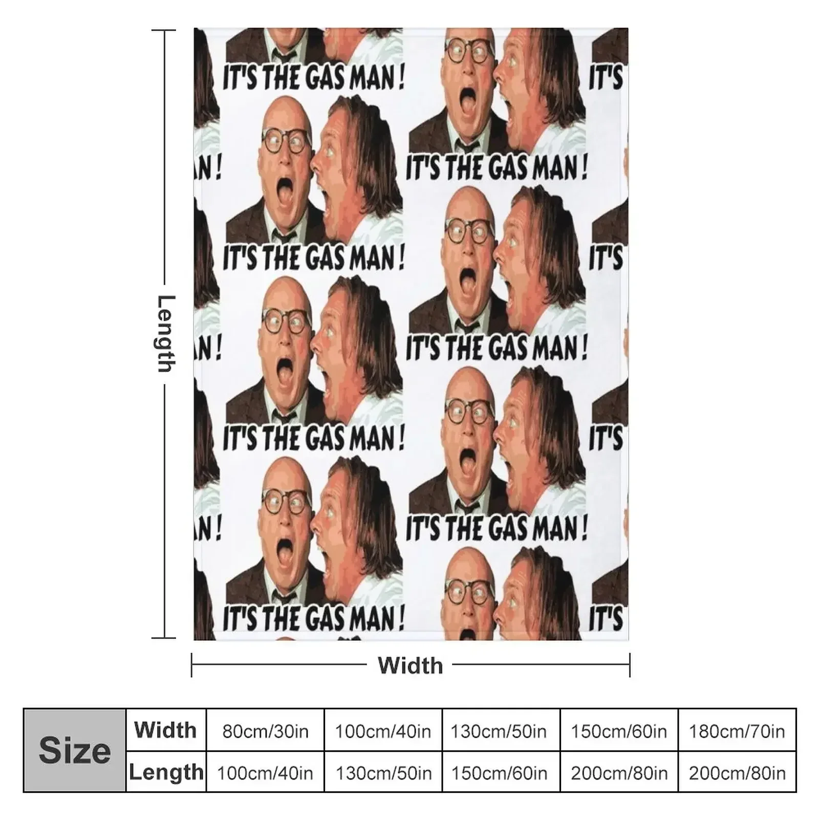 Bottom Ritchie and Eddie - Its The Gas Man Throw Blanket couch cozy soft plush fuzzy picnic outdoor blanket