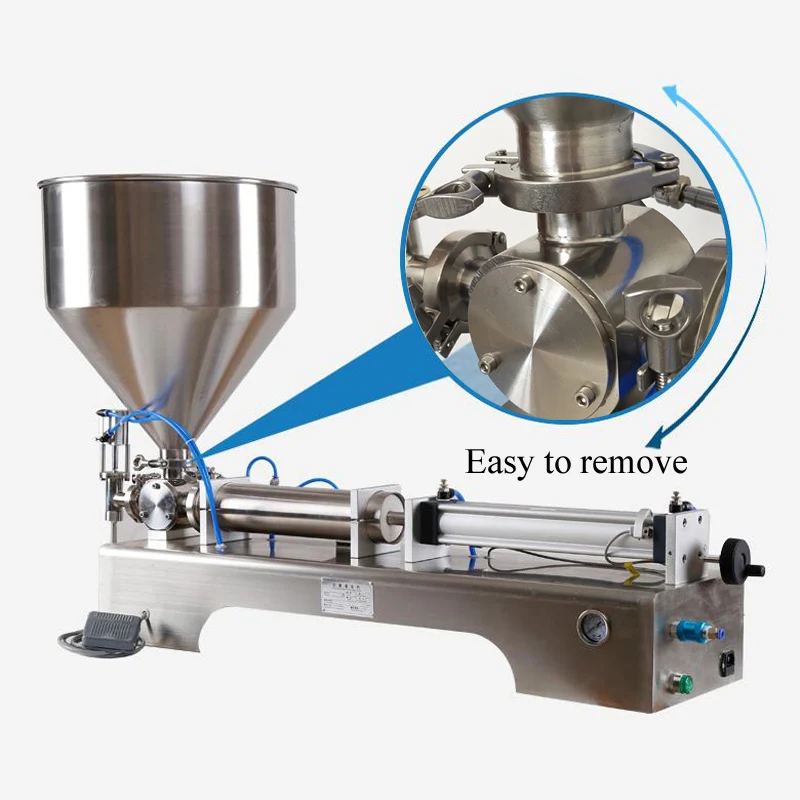 10-500ml Liquid Filler Manual Paste Filling Machine Honey Tomato Cream Water Adjustable Bottle Jar Filler Stainless Steel