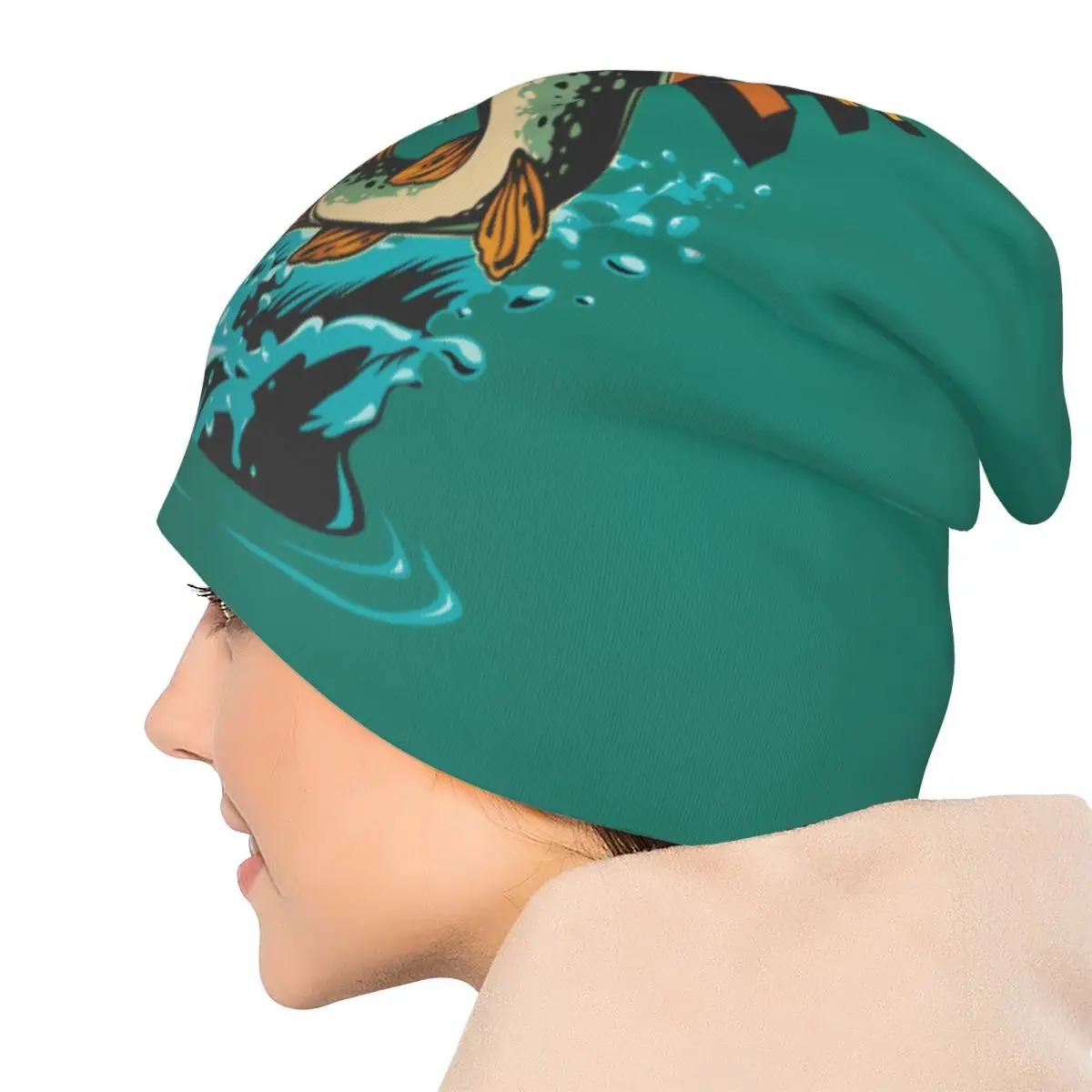 Hat Angler Fisherman Thin Caps For Men Women Pike Hunter Skullies Beanies Ski Caps Cotton Bonnet Hats image 5