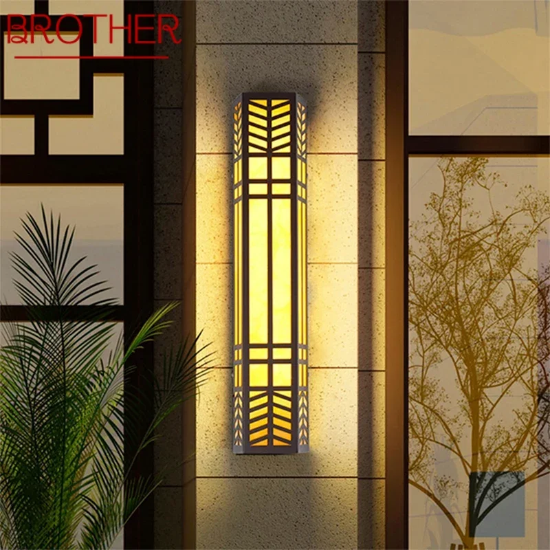 

BROTHER Contemporary LED Outdoor Wall Lamps Electric Simplicity Waterproof Balcony Hallway Courtyard Villa Gate Hotell