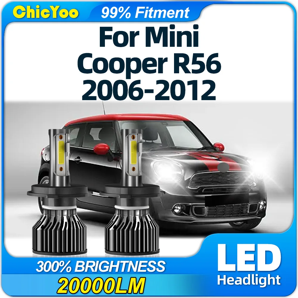 

120W LED Car Headlight Bulbs 20000LM Auto Lamps 6000K Plug And Play For Mini Cooper R56 2006 2007 2008 2009 2010 2011 2012