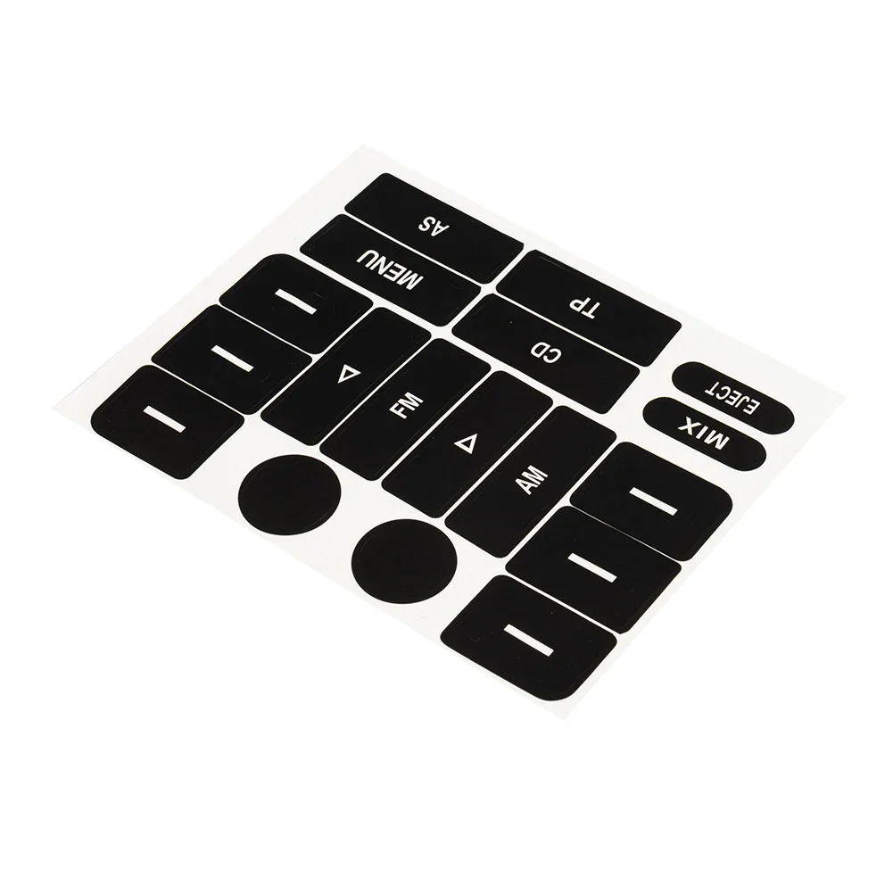 Car Radio Button Repair Sticker For Golf MK5 For Passat Radio Knobs Repair Sticker Worn Button Air Conditioning Panel Button Rep