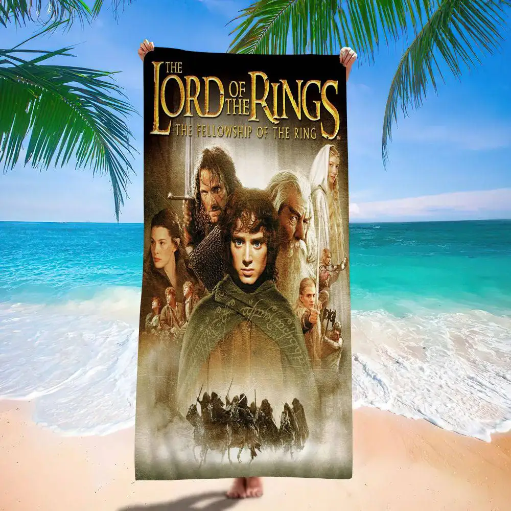 Fantasy Film The Lord of the R-Rings Beach Towel Bath Towels for Girl Microfiber Quick Dry Sand Free Beach Yoga Spa Gym Pool
