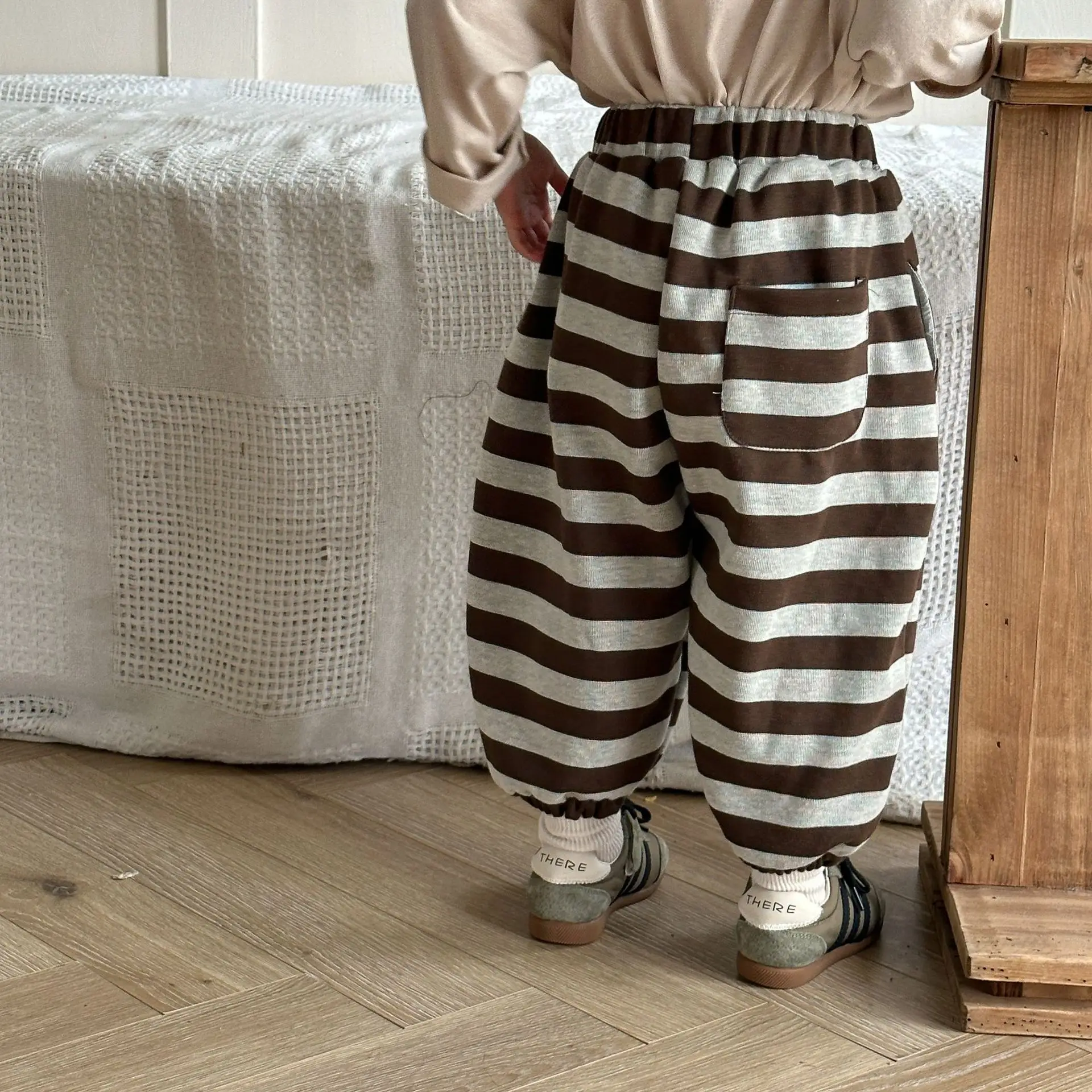 Kids Pants Children Motion Trousers Girl Stripe Casual Pants Boy Autumn New Spring Autumn Easy Baby Sweatpants 2024