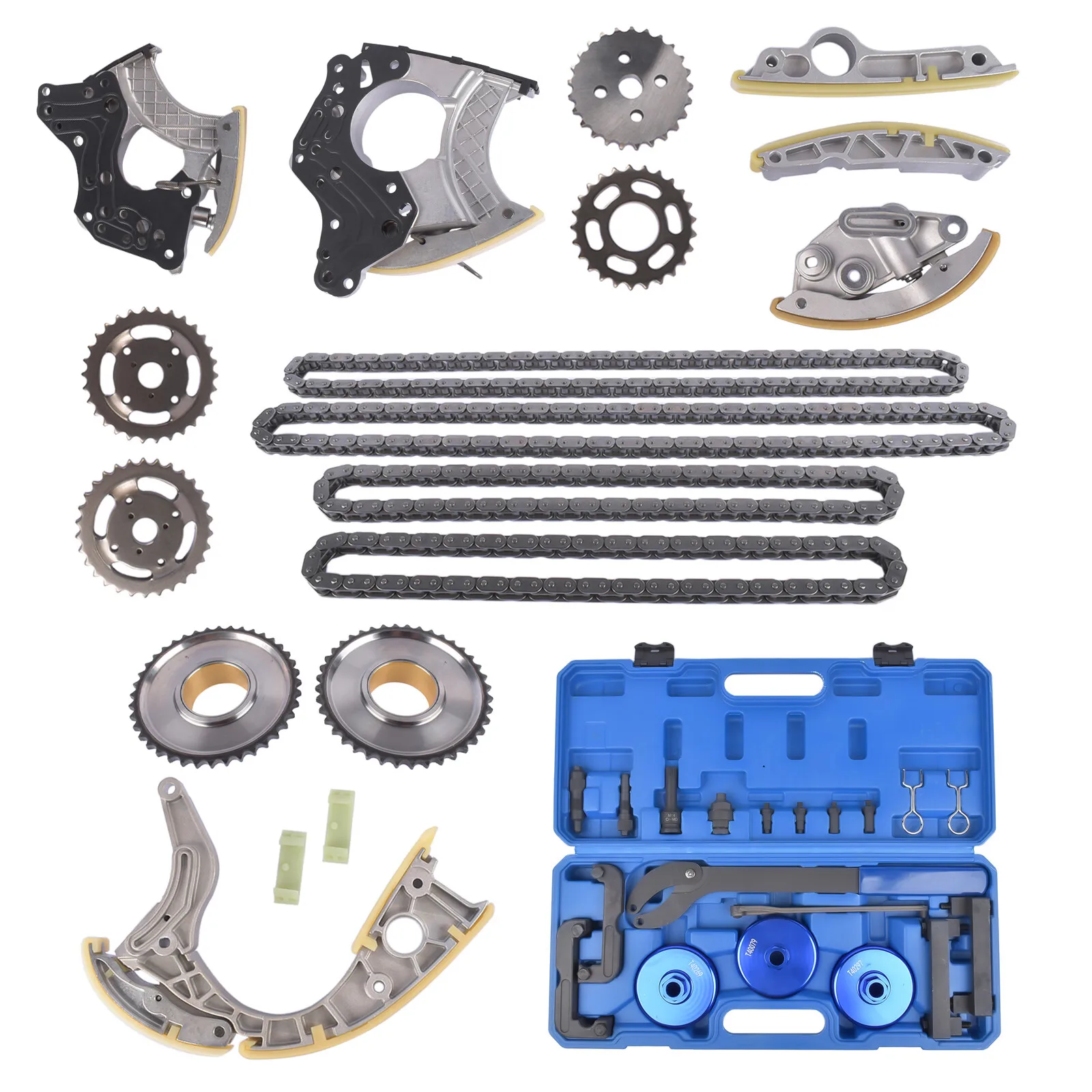 

AP01 Timing Chain Kit w/ Tool Kit For Audi A6 A8 4E S8 Q7 4L VW Touareg BSM BVJ BAR 059109229J, 057109077