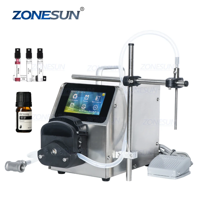 

ZONESUN ZS-YTPP6001 small scale Digital Single Head Quantitative Peristaltic Pump Liquid Bottles Filling Machine