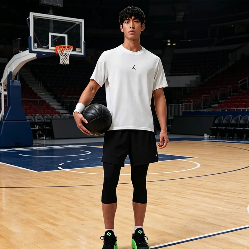 

Nike Men's Comfortable Casual White Short-Sleeved T-Shirt Knitted Shirt IB6758-10