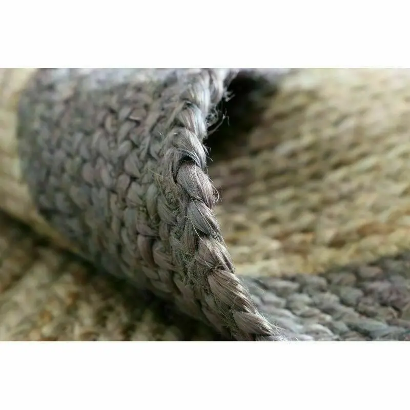 Rug 100% Natural Jute 2x4 Feet Rectangle Braided Floor Mat Reversible Area Rugs Carpets for Living Room Decor