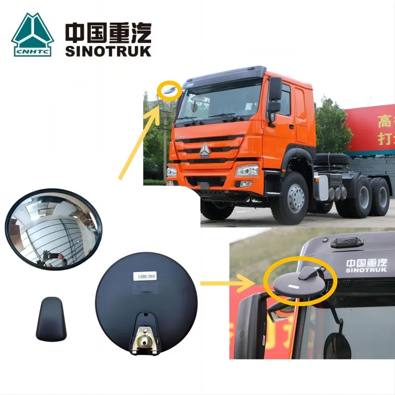 Original HOWO Truck Down View Mirror WG1662770010 For Sinotruk HOWO 371 HOWO 336 HOWO 380 HOWO Spare parts DownView Mirror