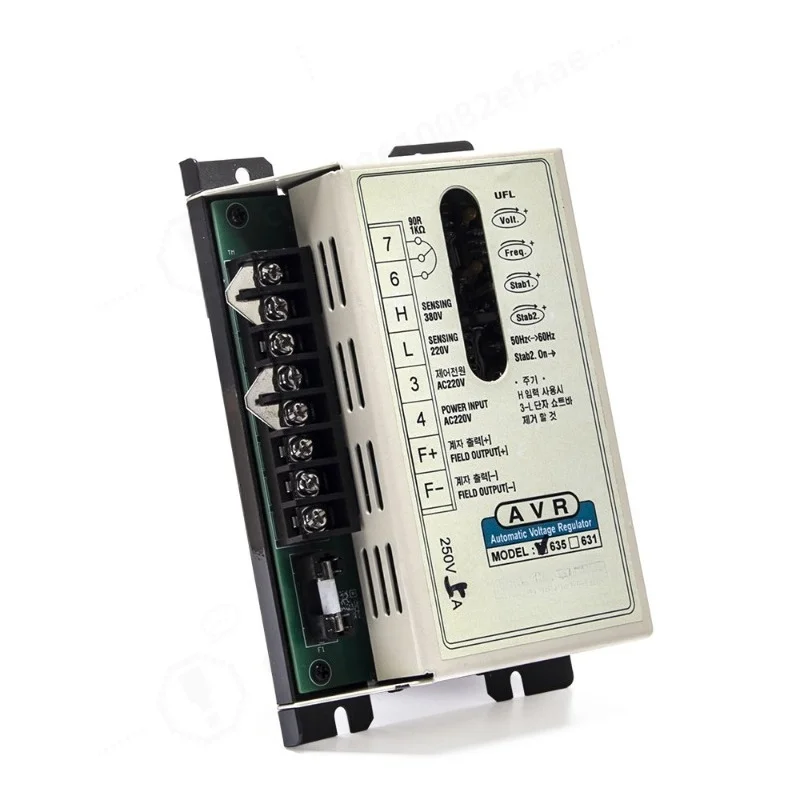 AVR Voltage Regulator AVR-635, for Brushless Generator Set, Stable Excitation Voltage, Replacement Stabilizer Control Board