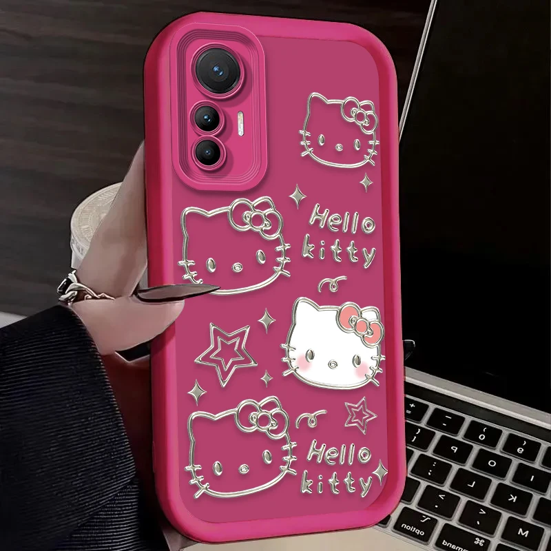 Casing Ponsel Kartun Hello Kitty untuk Xiaomi Mi 15 Ultra 14 13 12 12S 12X 11 Lite 5G NE 13T 12T 11T 14T Pro Penutup Belakang Tahan Benturan