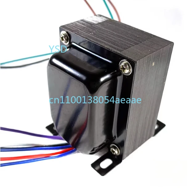 

60W universal vacuum tube preamp power transformer, dual 150V, 3.15V & 6.3V, model EI763805.