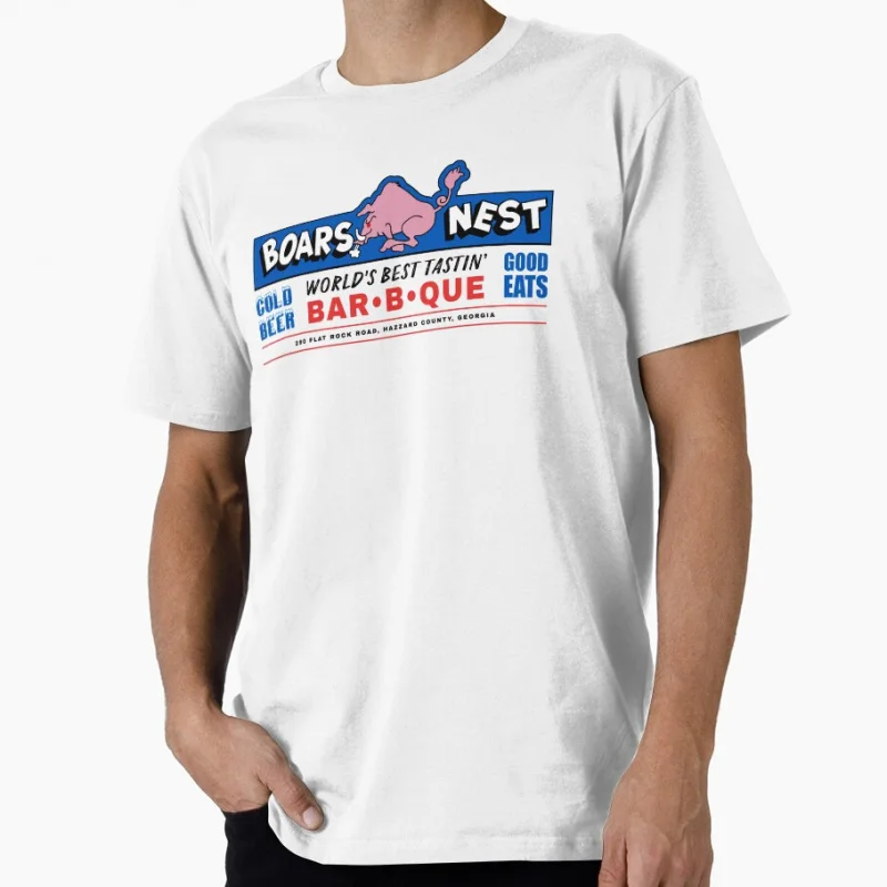 

Винтажный фильм The Boars Nest Hazzard County 80s The Dukes of Hazzard, подарочная футболка, топы большого размера, одежда из 100% хлопка с принтом