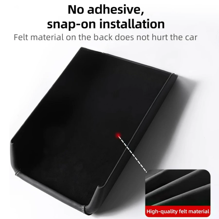 PU Armrest Cover Protector For Tesla Model Y Juniper & Model 3 Highland 2025 2026 Silicone Sunglasses Holder Armrest Tray Organi