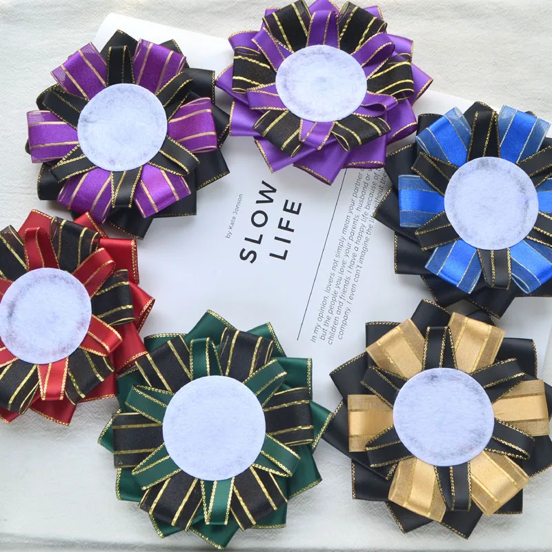 Anime Cosplay Fill Bag Ita Bag Holder Badges, Ribbon Badge Rosette,for 55-75mm PINs Accessories