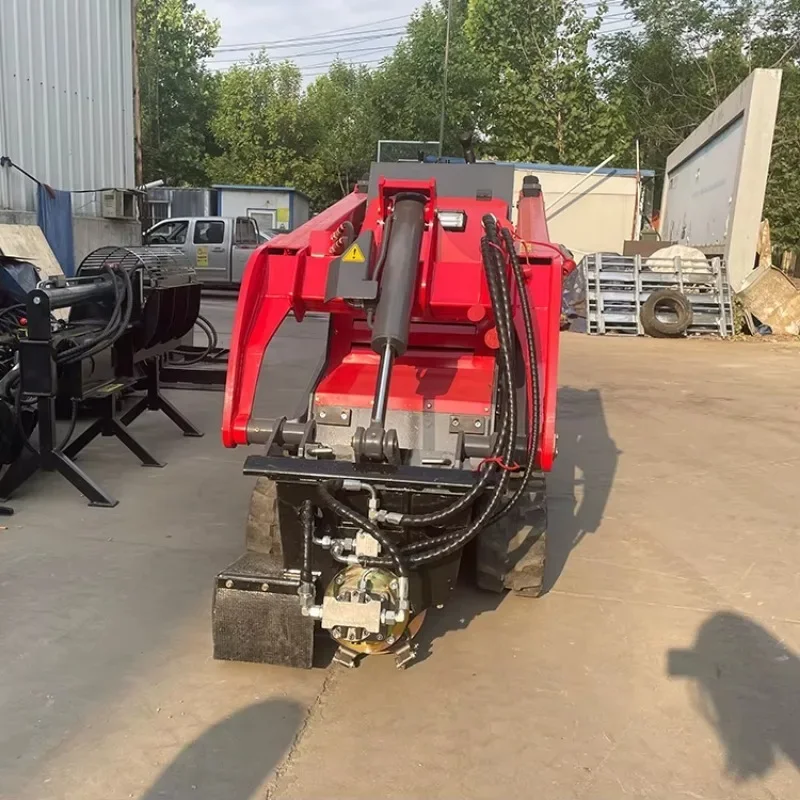 Factory Stump Grinder-mechanical Oscillating Head Attachment For Mini Skid Steer Loader Track/crawler Loader Wheel Loader