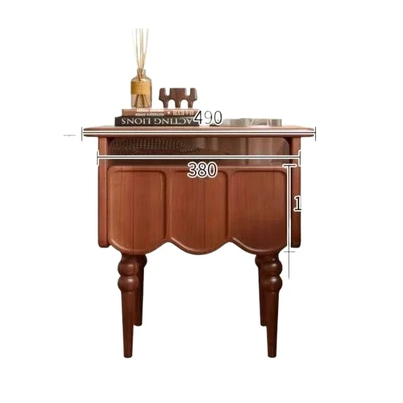 LMM American retro solid wood antique bedside table drawer storage storage furniture