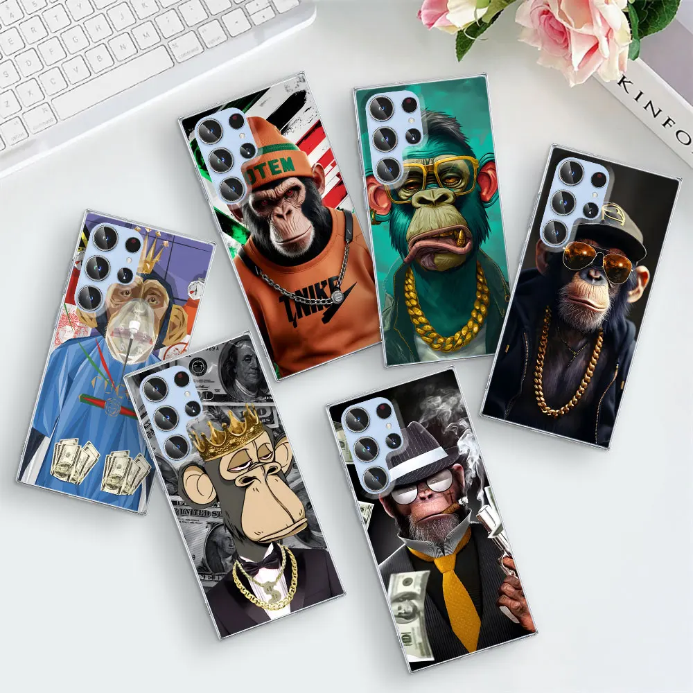 حافظة لهاتف سامسونج جالاكسي S21 S20 FE S24 S22 S23 FE S25 Ultra S8 S9 S10 Plus S10e غطاء هاتف شفاف من البولي يوريثان #1